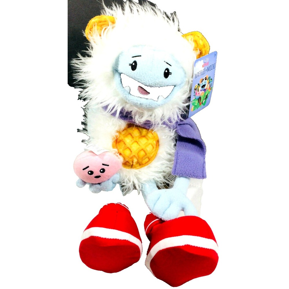 Netflix WAFFLES MOCHI Little Home Cooks 17" Plush Yeti Toy Michelle Obama Show